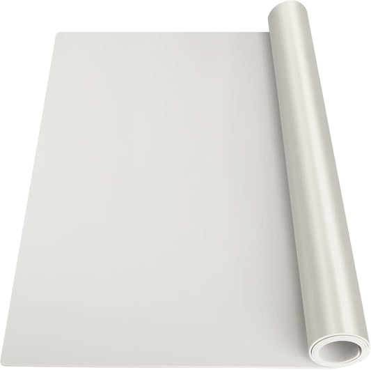 Slicone Mat Heat Resistant Mats for Countertop, Multipurpose Large Silicone Mats for Crafts Kitchen Workbench Size 36x24 inches Thick 2mm,Rolled Package,Beige