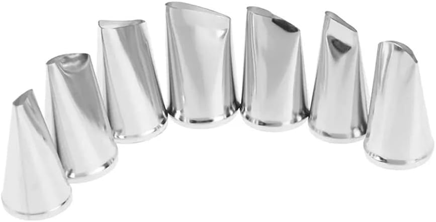 Rose Petal Piping Tips,Flower Icing Piping Nozzles Tips Set for Frosting Pastry Cake Decorating Tools,7 Pcs