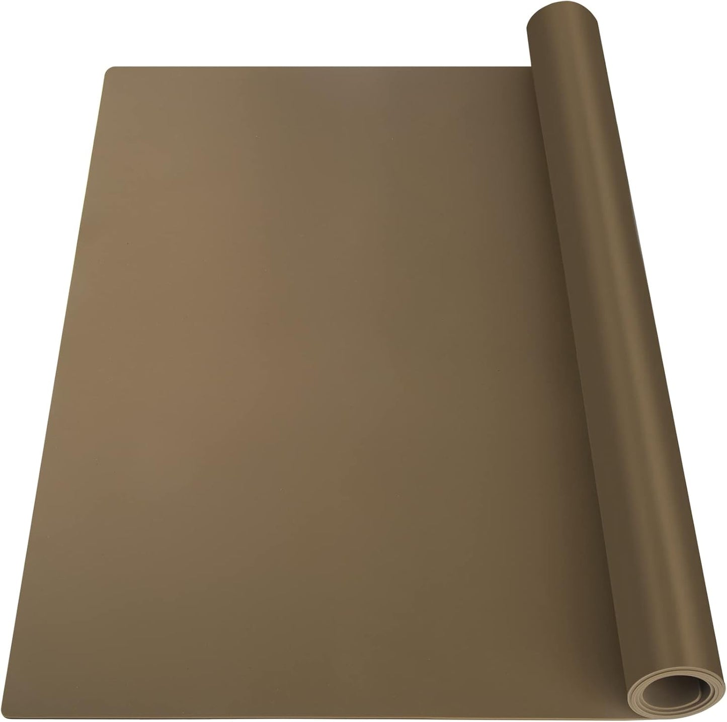 Silicone Mats for Kitchen Counter, Nonslip Silicone Mats for Crafts Countertop Protector Heat Resistant Mat (78.7” x 24” x 0.08”, Taupe)