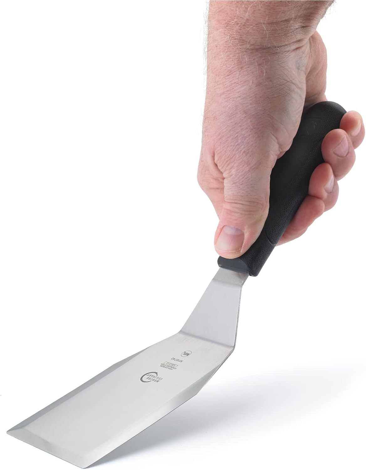 Mercer Culinary Millennia Heavy Duty Turner /Spatula, 5 Inch x 3 Inch Blade, Black Handle