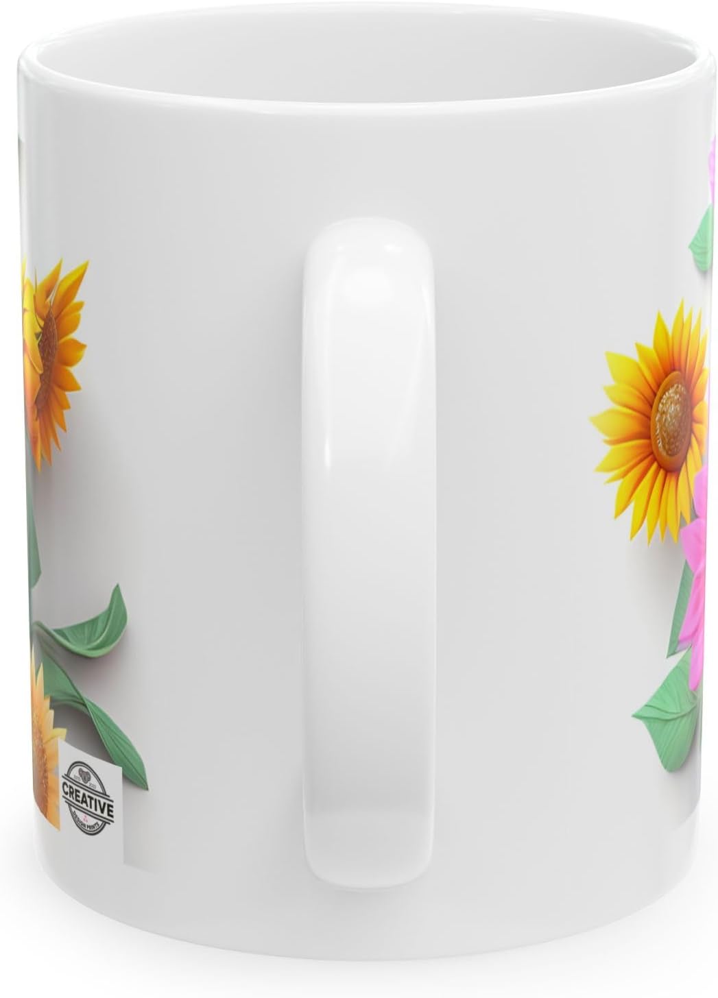 11 OZ Novelty Coffee Mugs - Christmas Gift (3-D Flower)