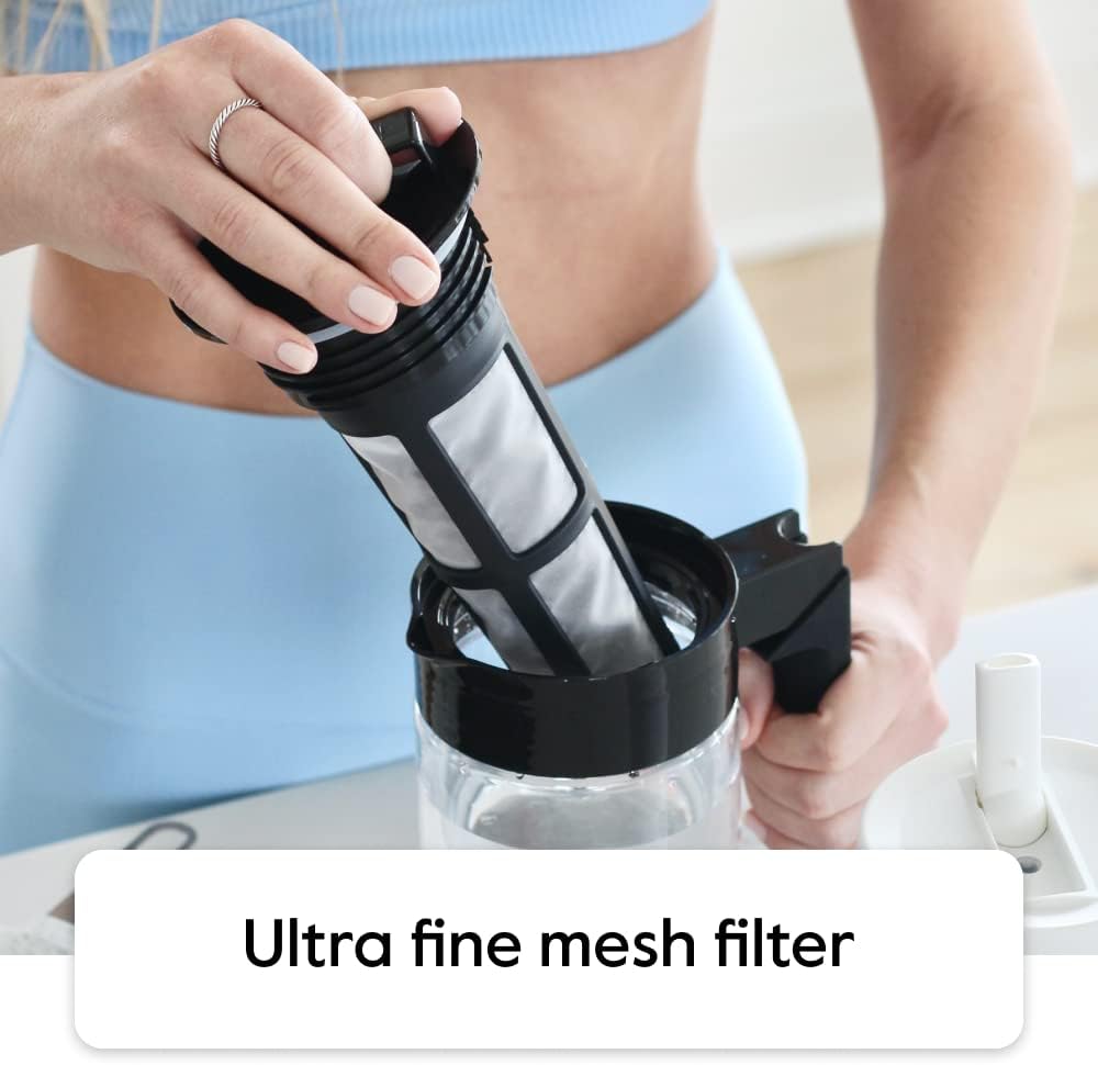 Takeya Tritan Cold Brew Coffee Maker - Airtight Pitcher with Leak-Free Lid - BPA-Free Cold Brew Maker with Silicone Handle - Dishwasher-Safe Pitcher for Homemade Cold Brew - 2 Quart, Stone