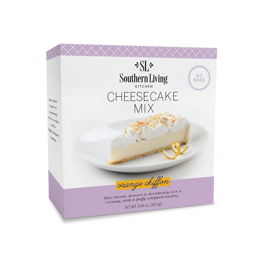 Gourmet Cheesecake Mix, No Bake Cheesecake Cake Mix, Orange Chiffon Cheesecake by Southern Living, Rich, Creamy, Moist and Fluffy Whipped Topping