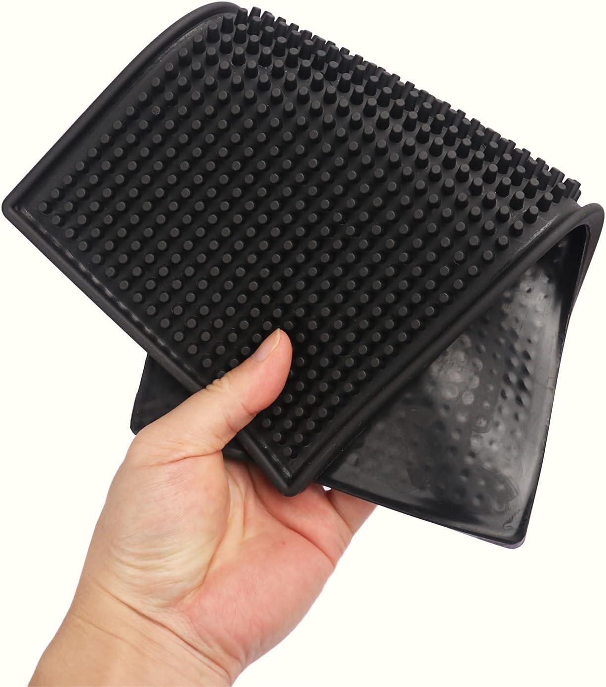 10 Pack 6 x 12 Inch Rubber Bar Mats, 12" x 6" Black Bar Service Mat for Countertop, Bartending, Efficient and Stylish Solution for Every Bartending Need,by KUKLIPJIM