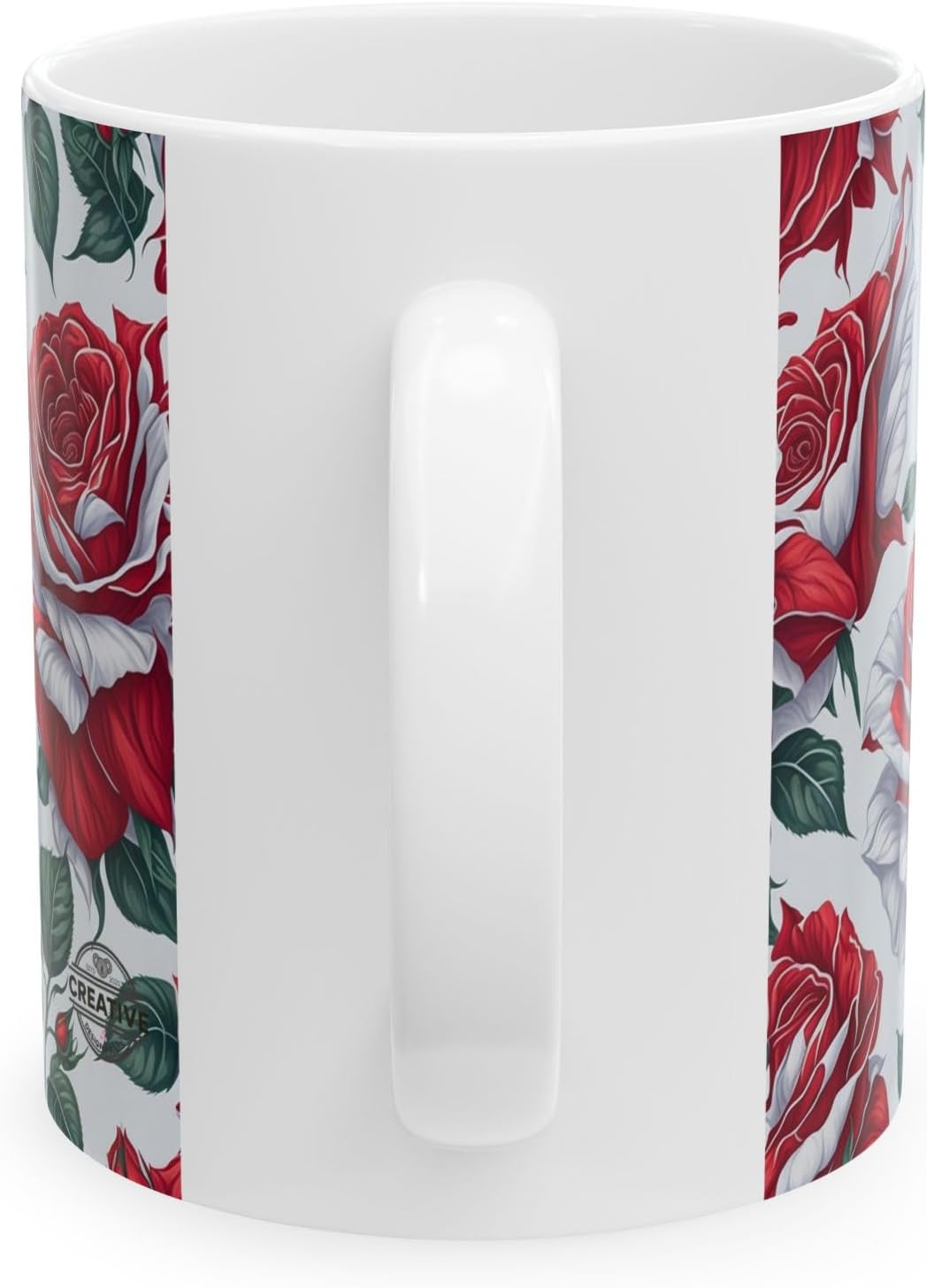 11 OZ Novelty Coffee Mugs - Christmas Gift (Red Rose Theme)