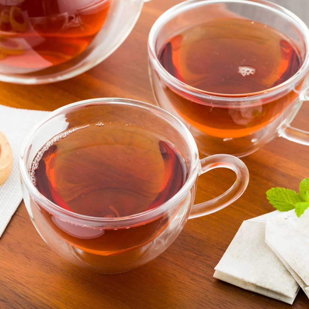 Restaurantware Forma 6 Ounce Clear Coffee Cups 10 Double Wall Transparent Coffee Mugs - Built-In Handle Does Not Chip Clear Glass Tea Cups Rolled Rim Microwavable