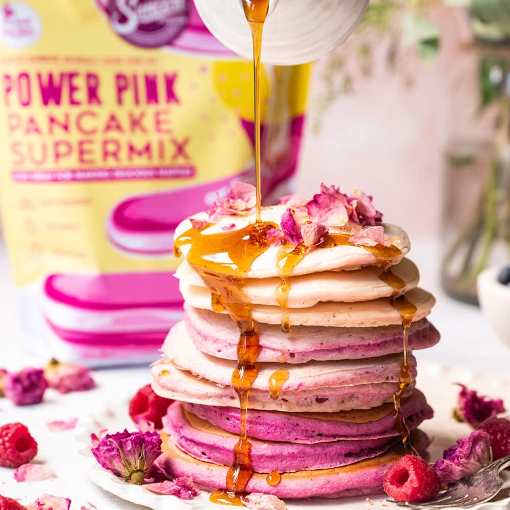 Suncore Foods Power Pink Pitaya Pancake & Waffle Mix, Non-GMO, 20oz (1 Pack)