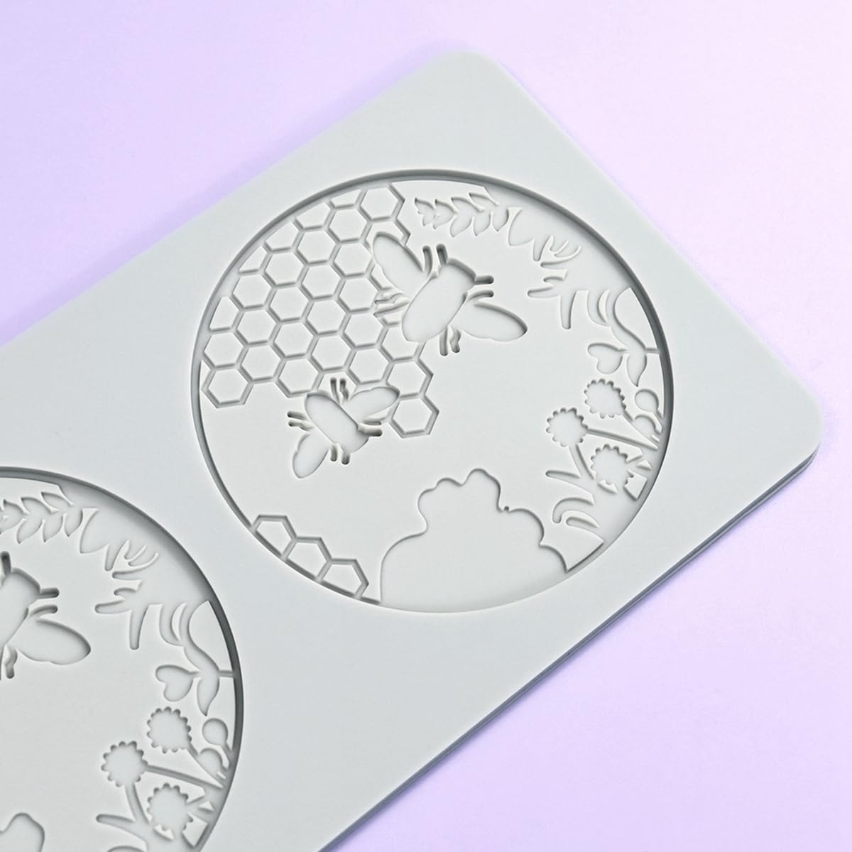 TUKE 3D Honeycomb Lace Fondant Mold Lace Beehive Wedding Cake Silicone Mousse Sugar Craft Icing Mat Pad Pastry Baking Tool (B_ Honeycomb)