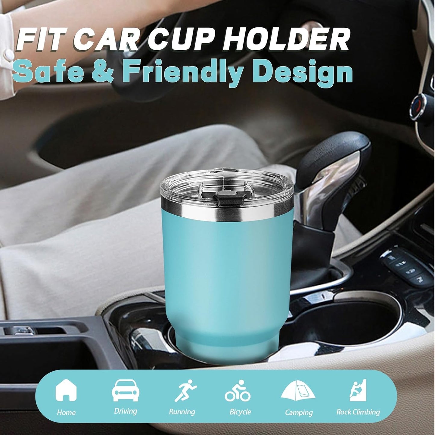 30 oz Tumbler with Lids and Straws, Stainless Steel Insulated Coffee Tumbler, Double Wall Vacuum Insulated Travel Mug Cup, Leakproof Thermal Coffee Cup for Hot and Cold Drinks (dark green)