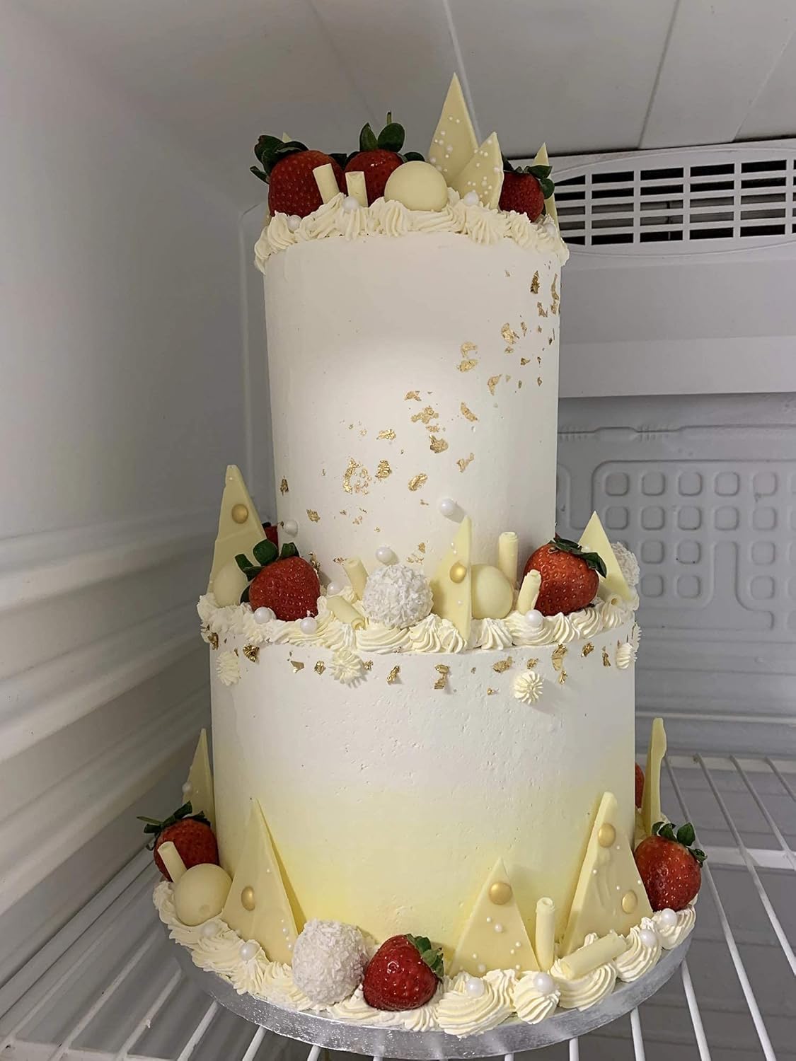 10inch Metal Cake Scraper,Stainless Steel Cake Edge Smoother for Buttercream, Cake Decorating Comb