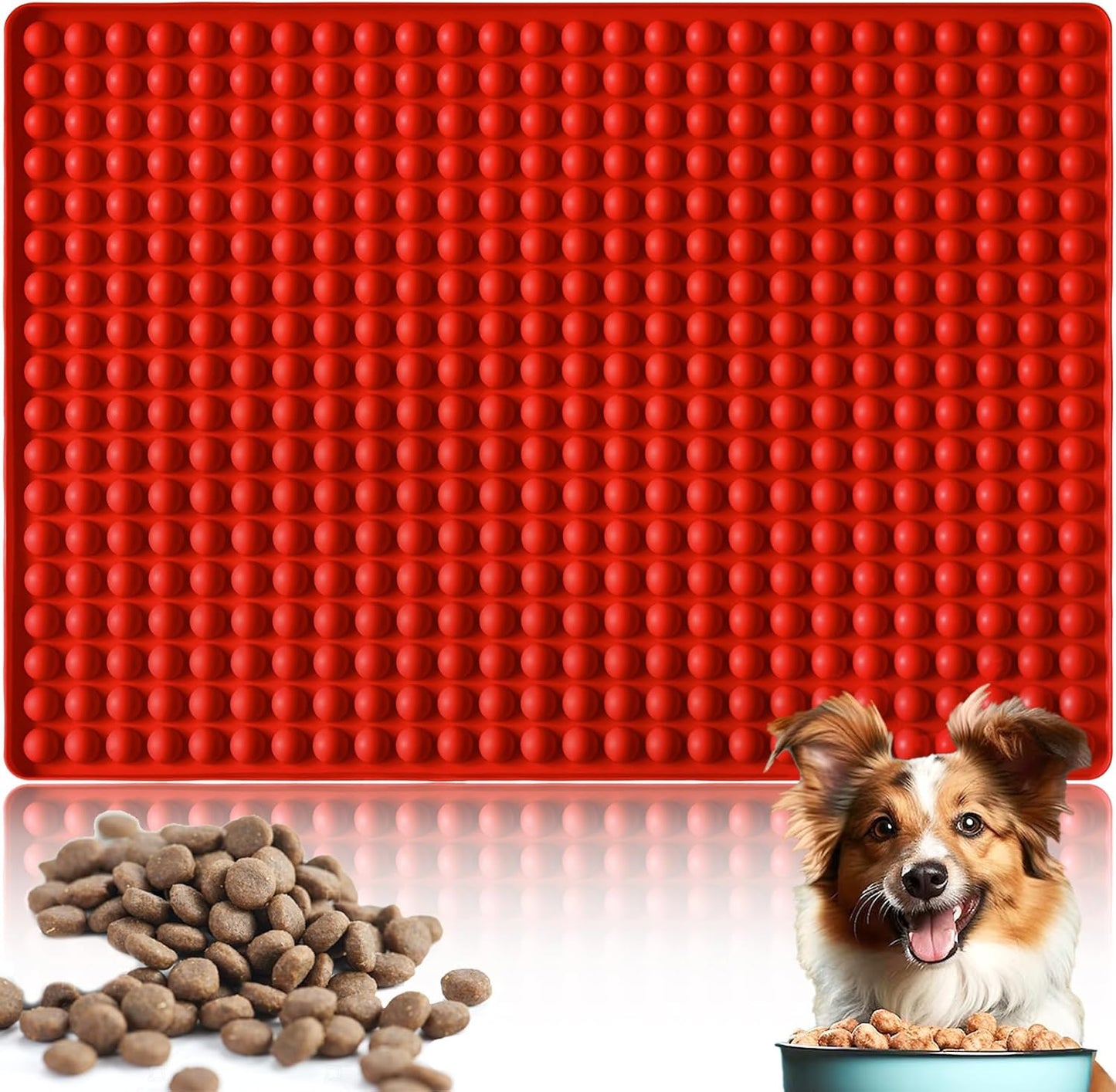 HKNMTT Silicone Mini Round Shape Molds, 468 Cavities Tiny Semi Sphere Baking Sheet Dog Treats Molds Candy Freezer Oven Safe Homemade Dog Treats Kit BPA Free Food Grade