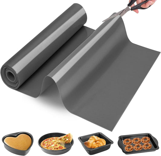 Cut to Size Silicone Baking Baking Mat Roll-Best German Silicone - Non-slip Silicone Pastry Mat, Non-Stick Reusable Air Fryer Linner, Counter Mat, Oven Liner, Freeze Dryer Mat