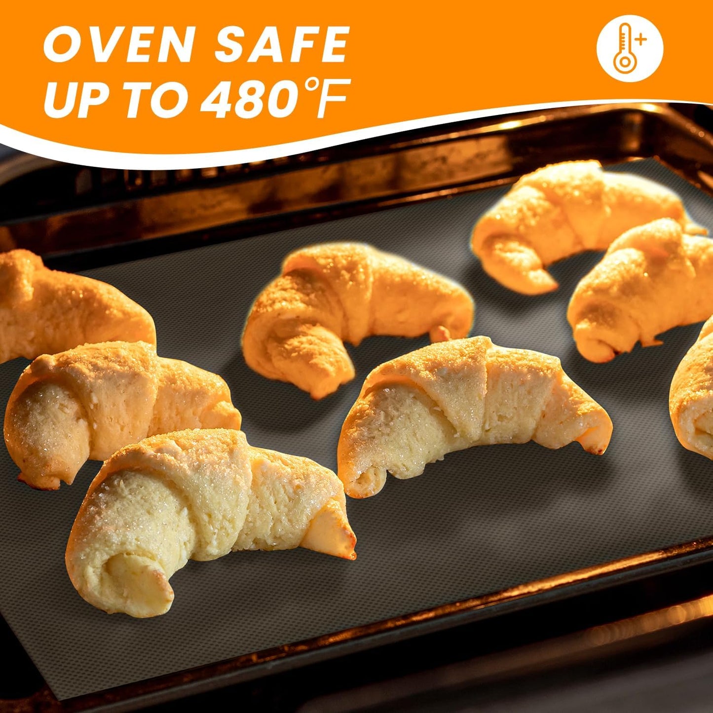 Cut to Size Silicone Baking Baking Mat Roll-Best German Silicone - Non-slip Silicone Pastry Mat, Non-Stick Reusable Air Fryer Linner, Counter Mat, Oven Liner, Freeze Dryer Mat