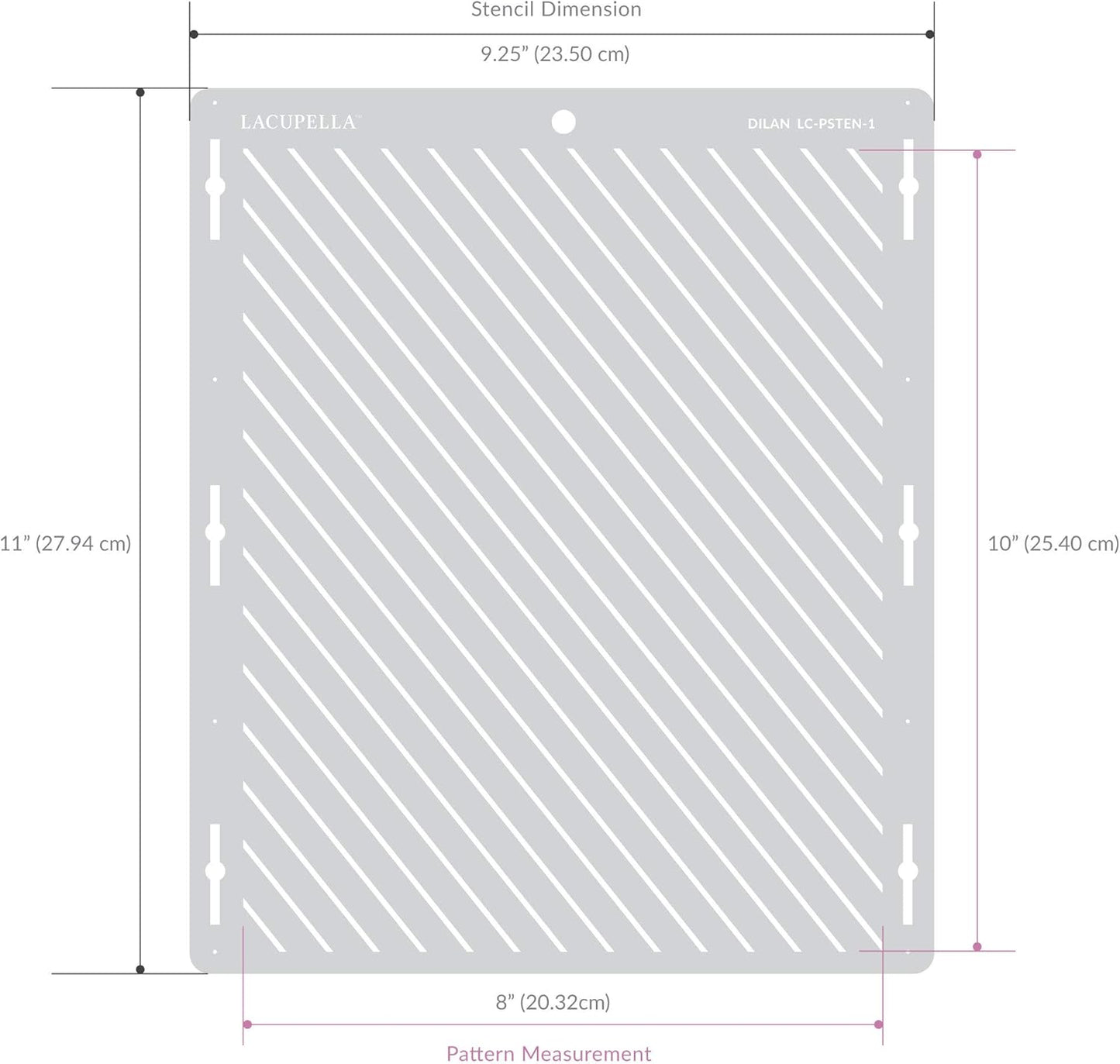 Large Cake and Baking Decorating Stencil (Madame)