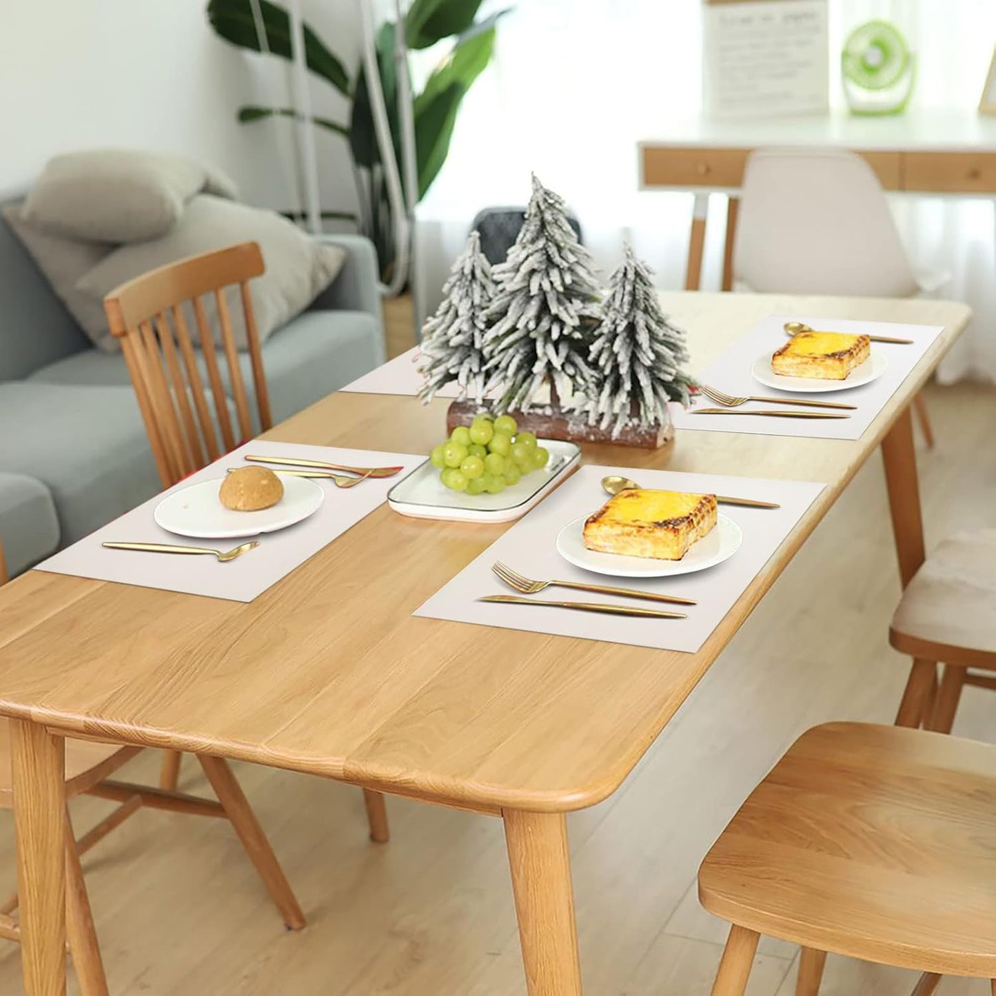 Large Silicone Heat Resistant Mat 78.7” x 15.7”, Nonslip Mats for Kitchen Counter, Countertop Protector, Nonstick Waterproof Craft Table Placemat, Translucent-White