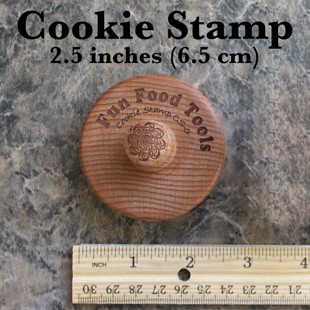 Wood Cookie Stamp, 2.5 Inch (Halloween Pumpkin CS-073)