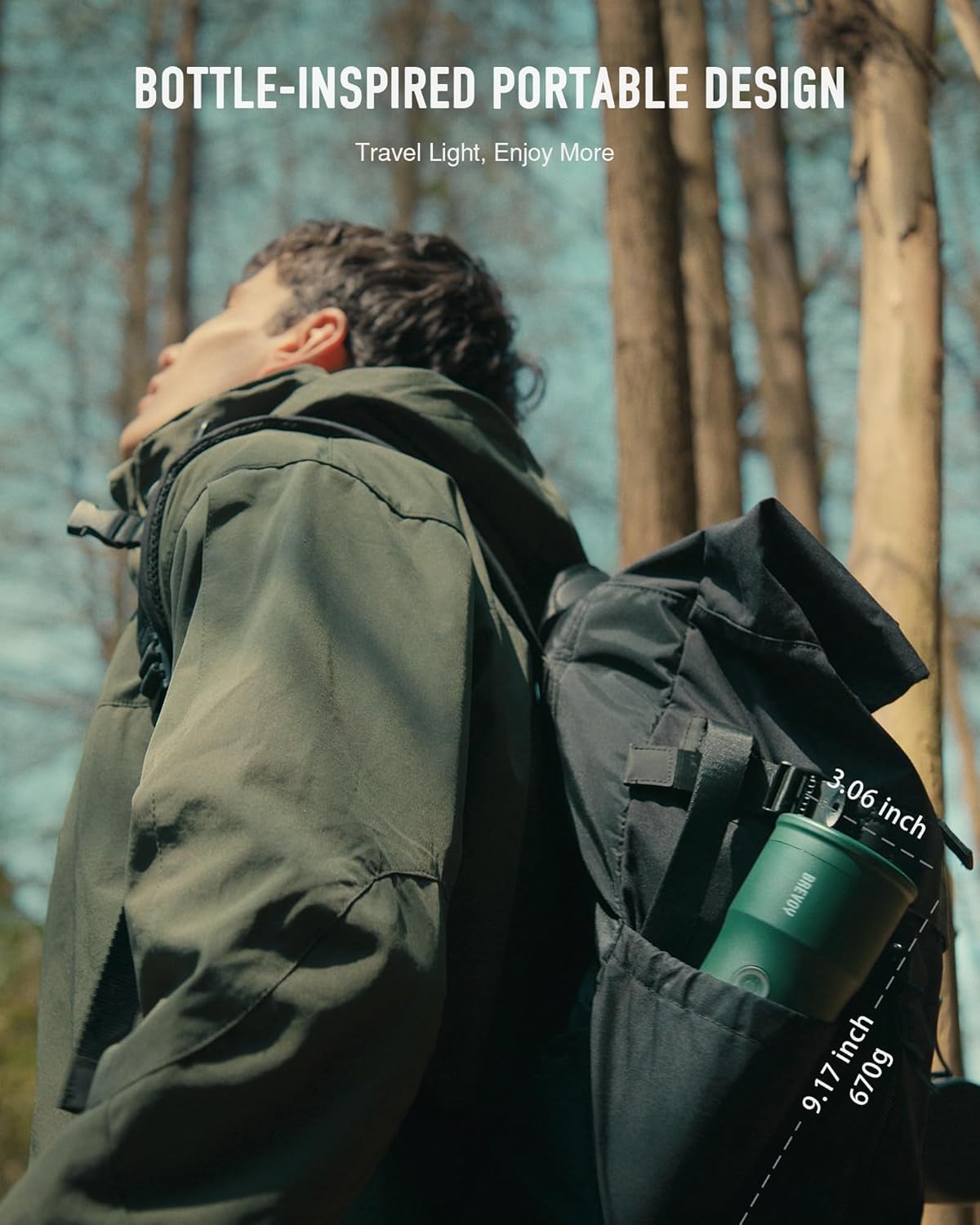 Portable Electric Espresso Machine, Ground Coffee & Capsule, Self-Heating, 20 Bar 12V Mini Car Travel Coffee Maker with 9000mAh Battery-Ideal for Camping, RV, Hiking, Office