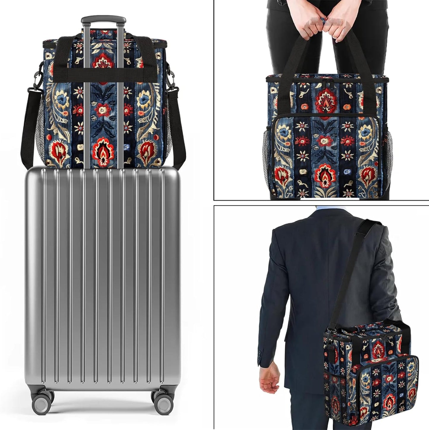 Coffee Maker Travel Bag Compatible with Keurig K-Mini,Single Serve Coffee Brewer Carrying Case Compatible for K-Mini Plus with Multiple Pockets for K-Cup Pods(Bag Only)