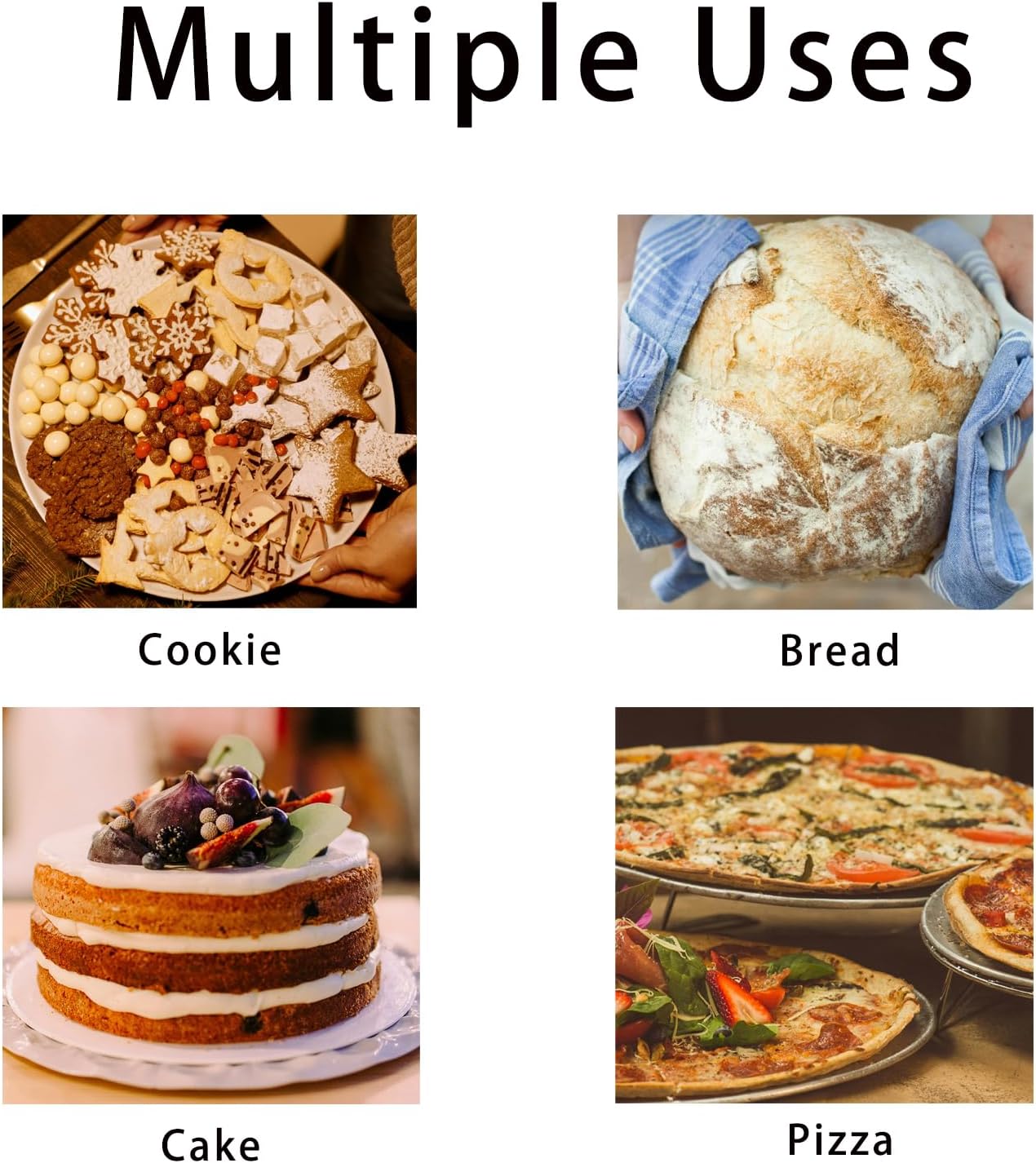 Silicone Baking Mat 9-Inch Nonstick & Reusable, Dishwasher/Oven Safe Cookie Sheet Protector for Cheesecakes, Cookies, Pizza, Bread, Macarons & Pastries (2 Set)