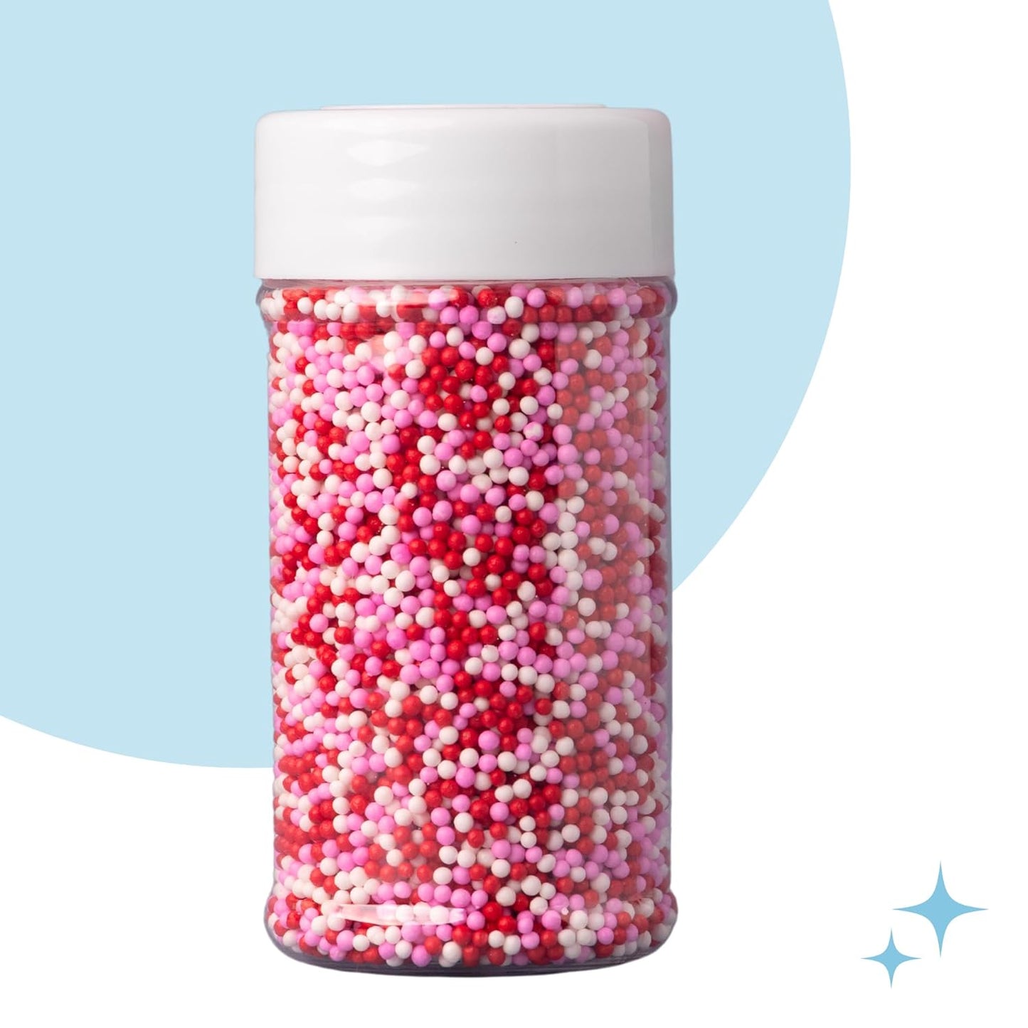 Sweets Indeed Heart Sprinkles, 4 Pack, Edible Sprinkle Mix, Perfect for Cake Decorations, Baking, Ice Cream, Cookies, Cupcake Topper (Sweetheart)