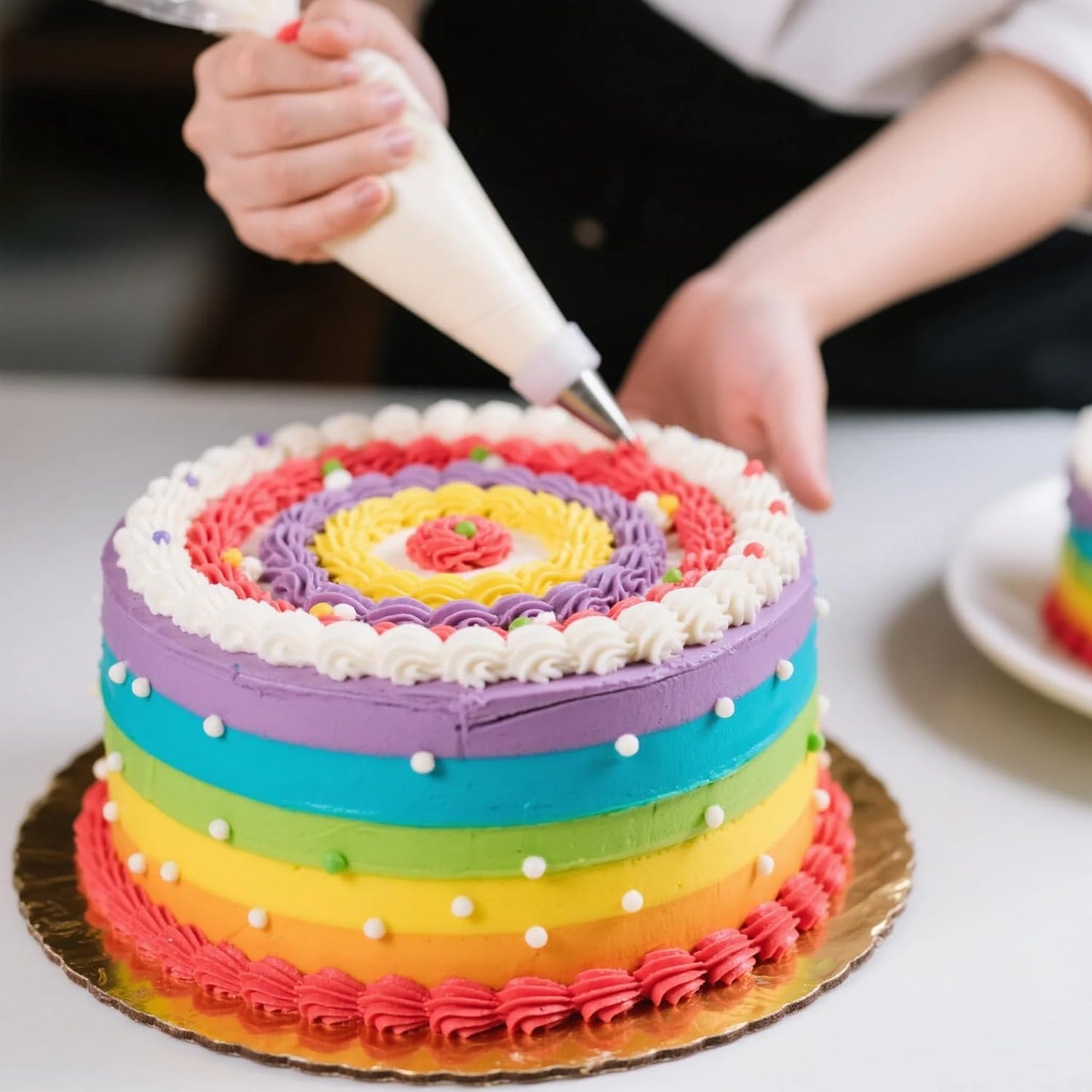 18 Inch Pastry Piping Bags - HOMIOVE 100Pack Disposable Icing Bags Thick Anti-Burst Pastry Icing Frosting Piping Bag Tipless Icing Bags for Decorating Cupcakes Cakes Cookies