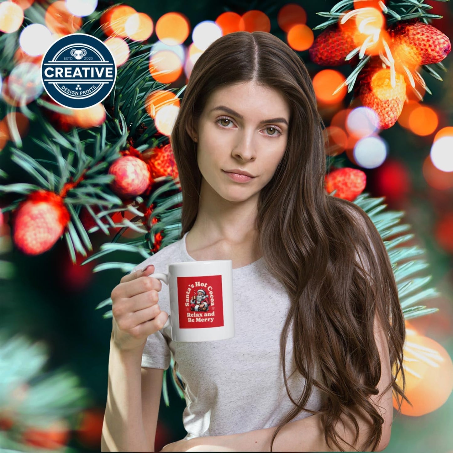 11 OZ Novelty Coffee Mugs - Christmas Gift (Christmas-themed hot chocolate.)