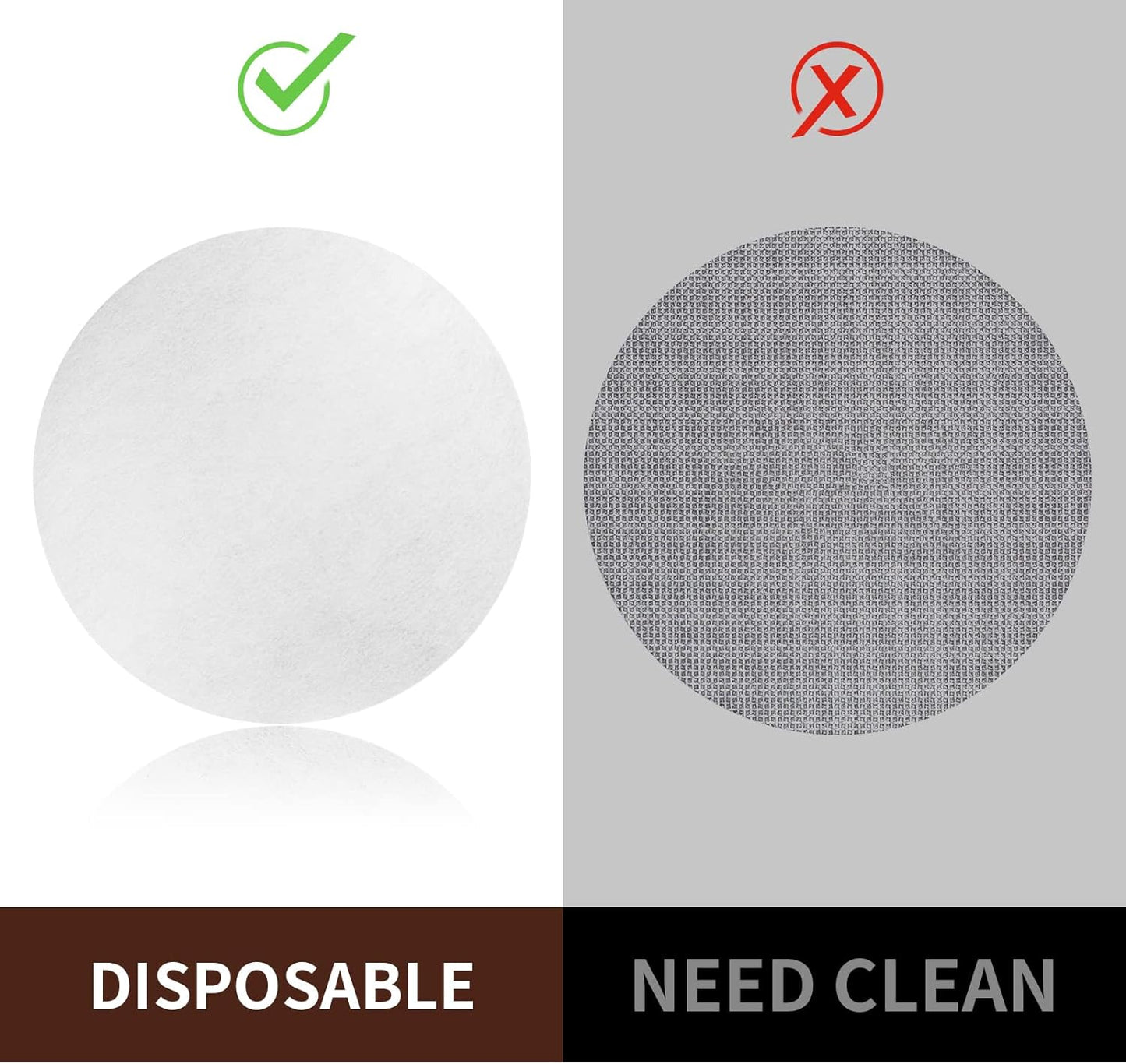 1000 Pcs Coffee Paper Filter for Espresso Coffee Maker, 58 mm Unbleached Espresso Filter Puck Screen Portafilter Paper Compatible with Breville Barista, Mr. Coffee and Other Espresso Machine