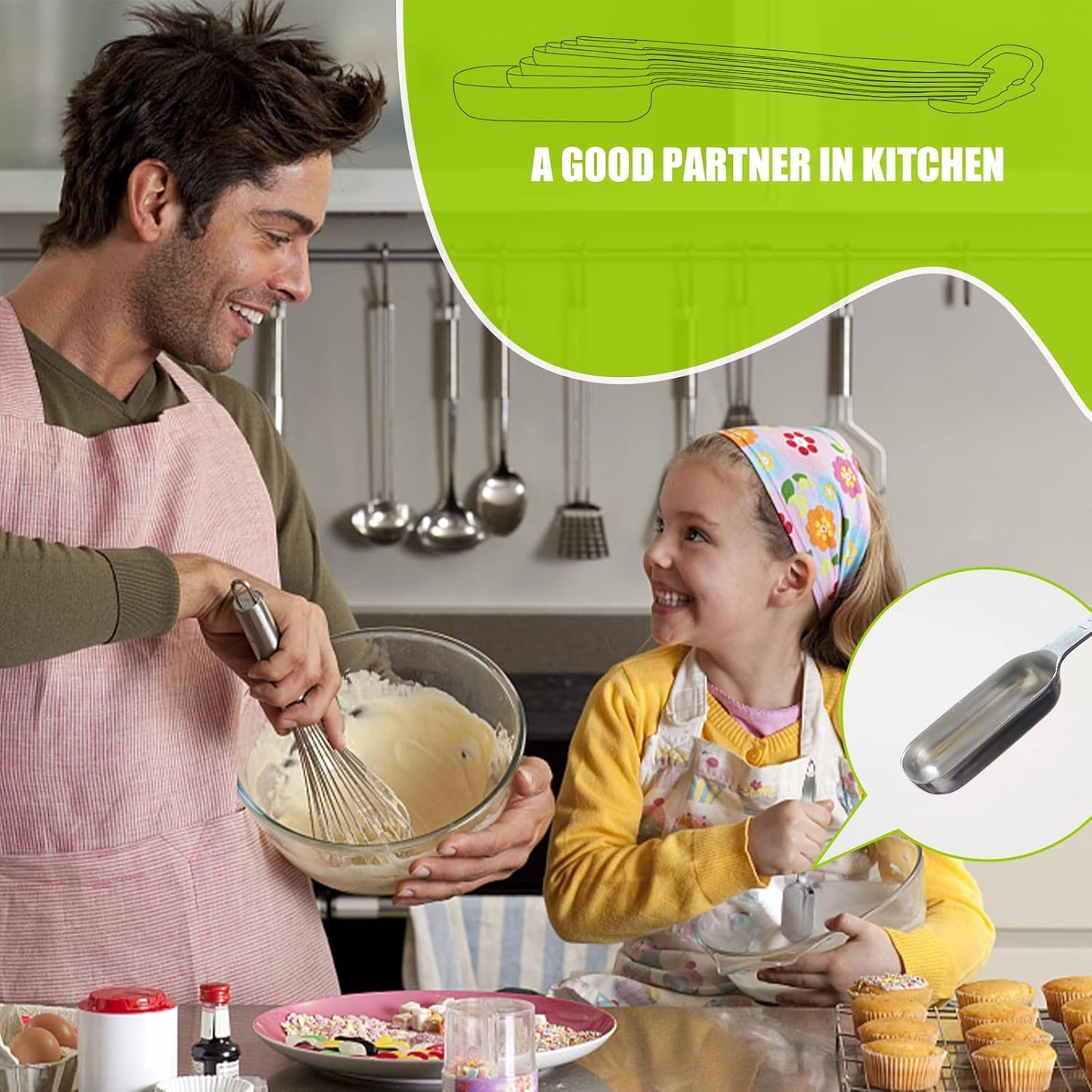 1PCS 1/4Teaspoon (1.25ml) Single Measuring Spoon, Individual Stainless Steel Long Handle Measure Tablespoon Only