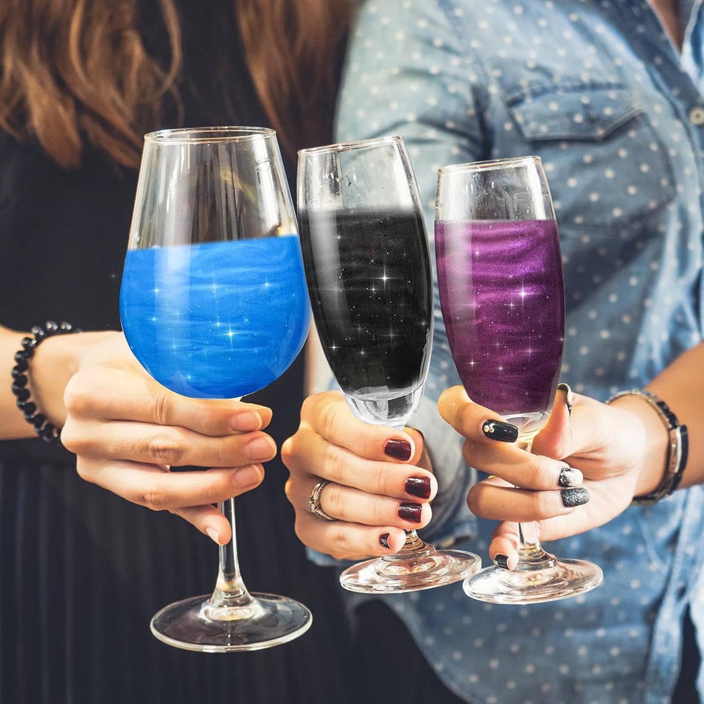 Edible Glitter for Drinks, 3 Colors Luster Dust Edible Set, 5g Food Grade Drink Glitter for Cakes Cookies Drinks Chocolate Decoration