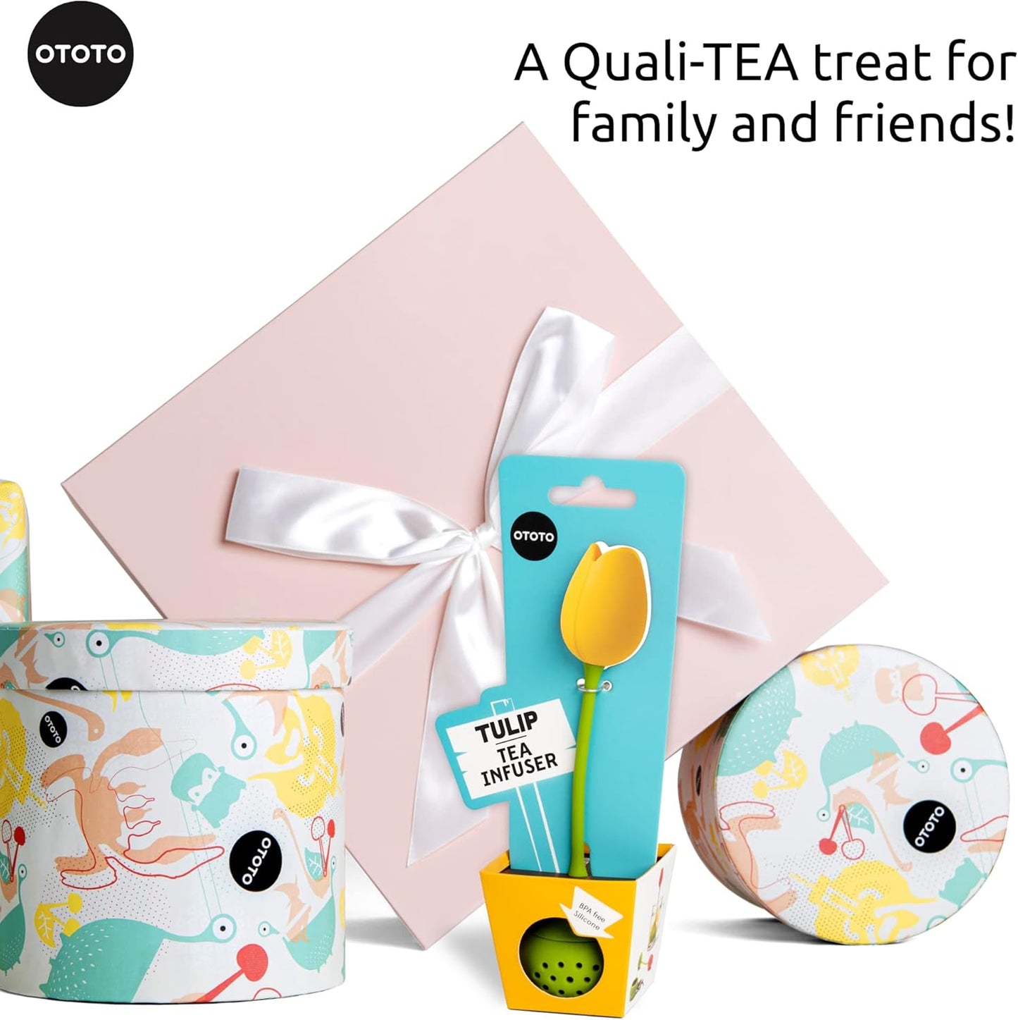 OTOTO Cute Tea Infuser - Loose Leaf Tea Steeper, Tea Accessories, Tea Diffusers, Tea Infuser for Loose Leaf Tea, Tea Strainers, Tea Gift Set, Kitchen Gifts, Cooking Gadgets