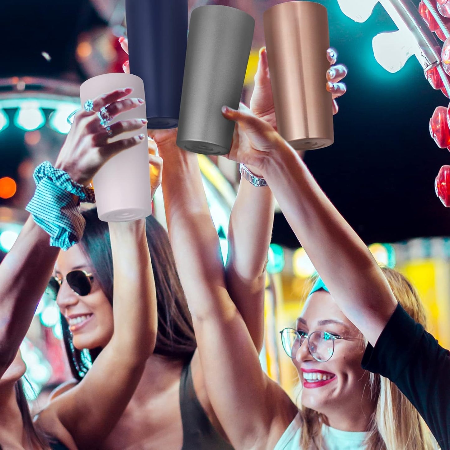 VEGOND 20oz Tumbler Bulk with Lid and Straw 1 Pack, Stainless Steel Vacuum Insulated Tumbler, Double Wall Coffee Cup Travel Mug, River Green