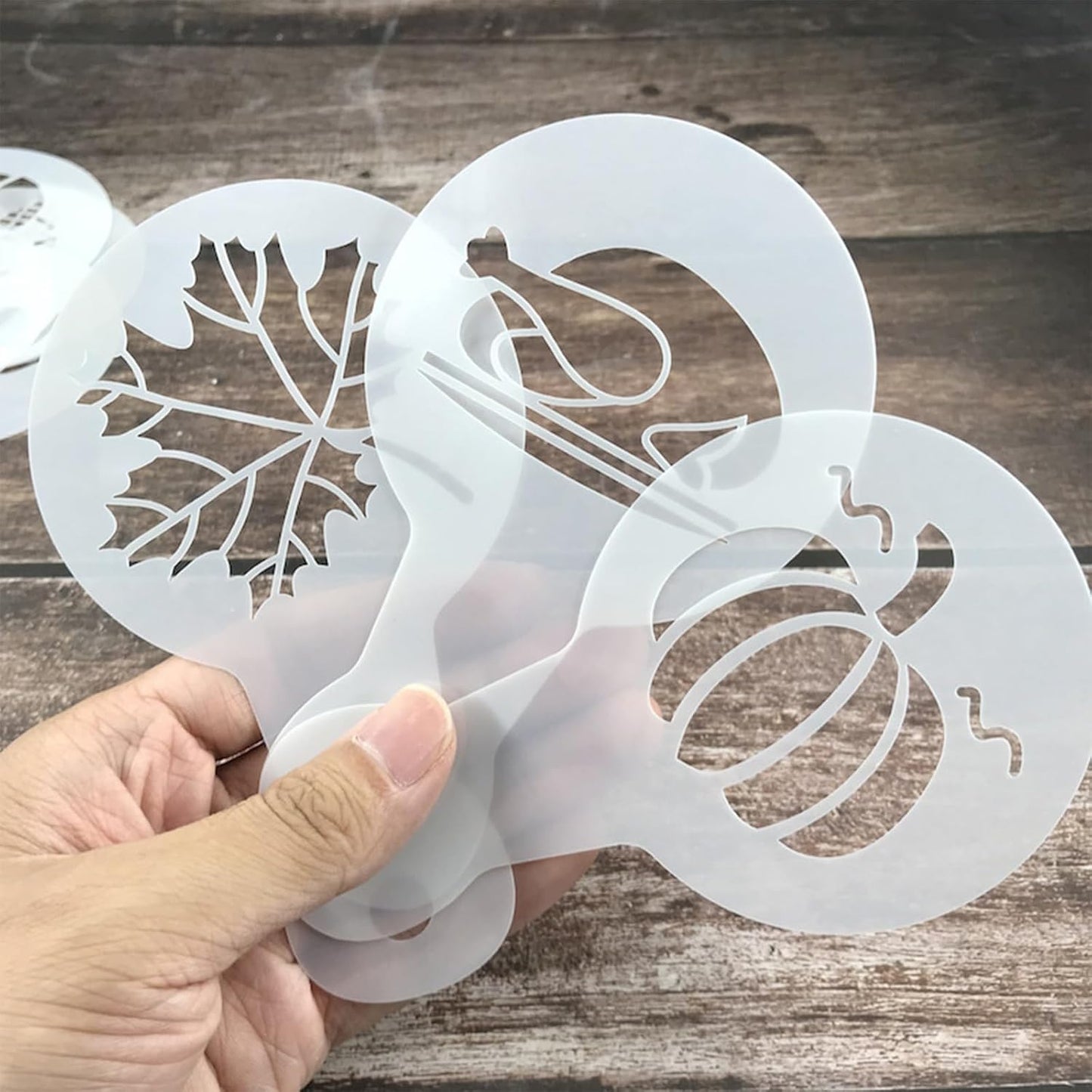 25Pcs Coffee Decorating Stencils, Reusable Cookie Cake Latte Art Stencils Templates Mold Tools, Magnoloran Foam Barista Templates for Decorating Oatmeal Cupcake Cake Cappuccino Mousse Hot Chocolate