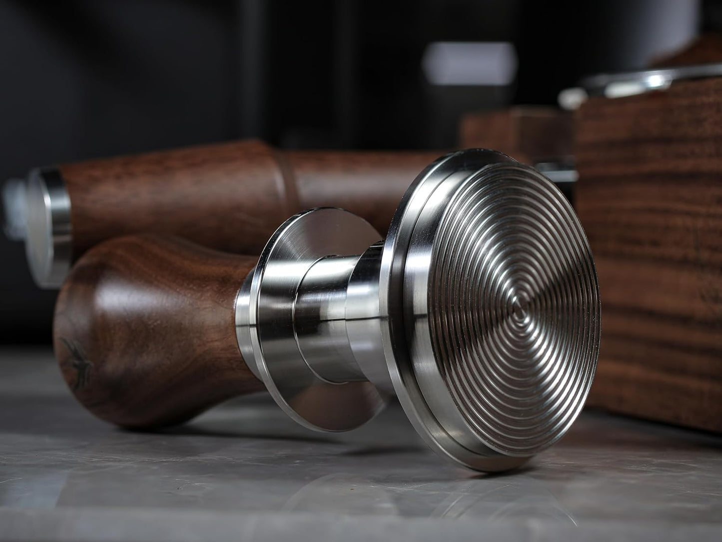 Breville Espresso Machine Accessories Set– 54mm Bottomless Portafilter, Calibrated Tamper, Coffee Distributor, Knock Box and Tamping Station