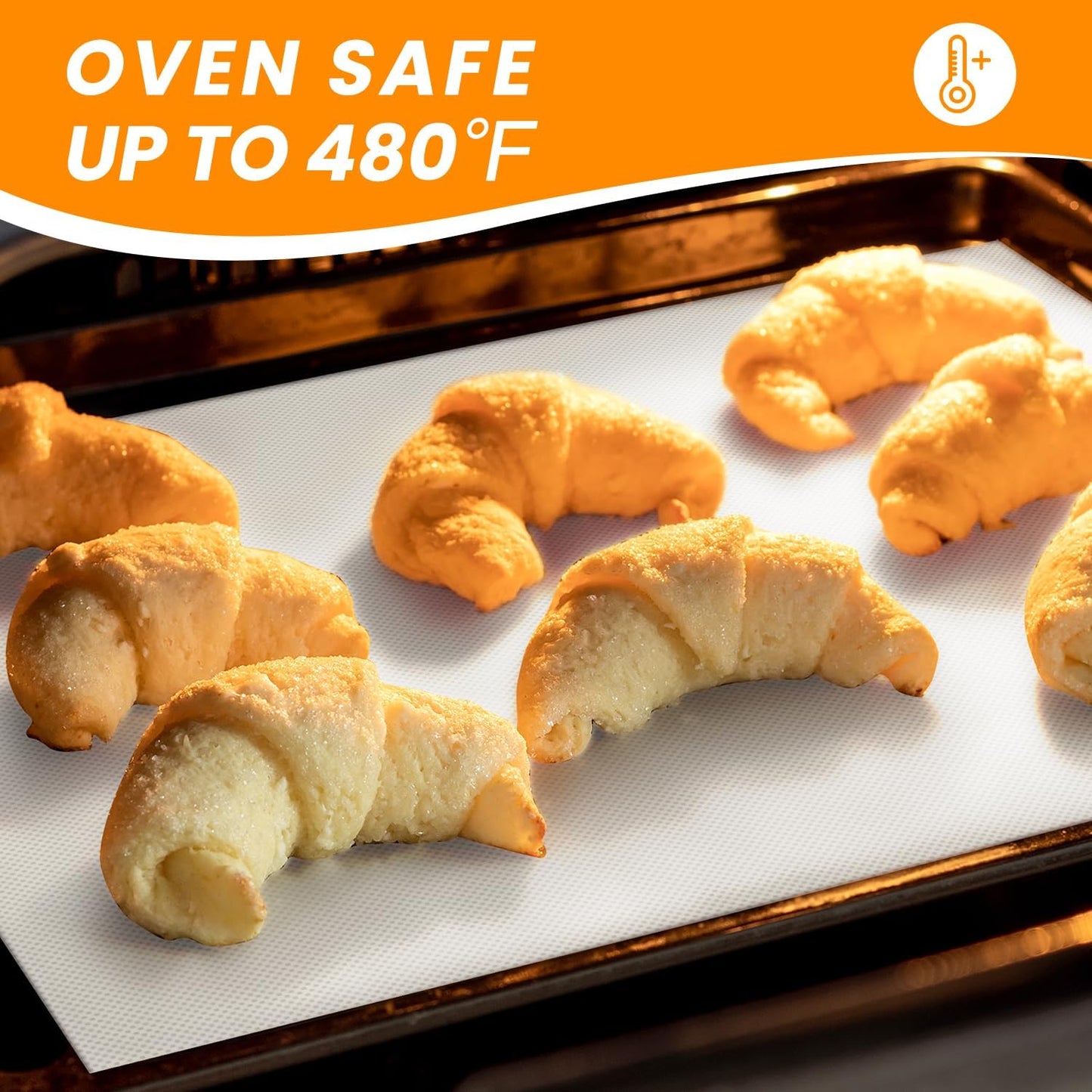 Cut to Size Silicone Baking Mat Roll, Food Grade Heat Resistant Silicone Baking Sheet, Silicone Liner for Baking, Reusable Freeze Dryer Mat Refrigerator Liners, No Slip Countertop Protector Mat