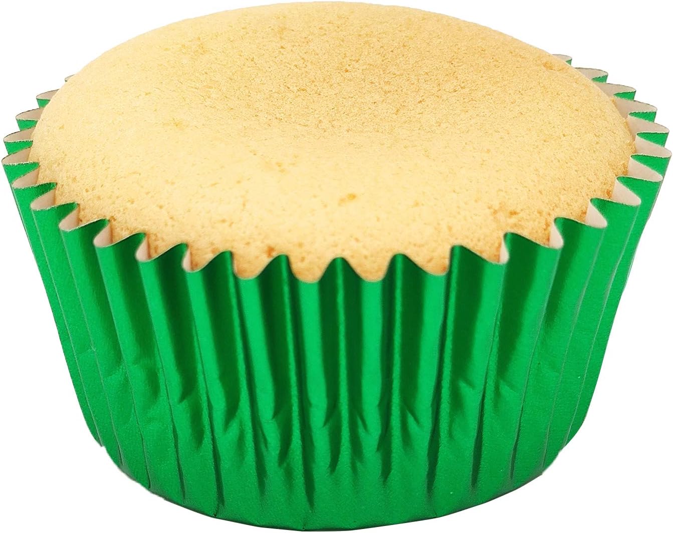 Standard Green Foil Cupcake Liners Muffin Baking Cups for Party and More, 100-Count