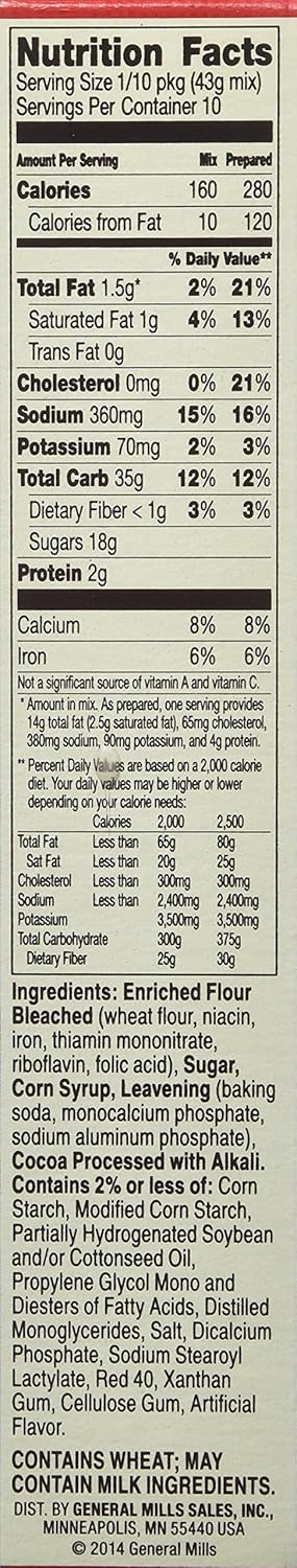 Betty Crocker, Supermoist Cake Mix, Red Velvet, 15.25oz Box (Pack of 6)