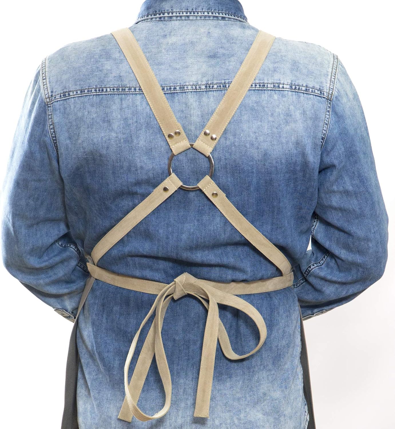 Men and Women Apron for Kitchen, Gardening, Artist, Chef, Work | Canvas, Waterproof, Adjustable Straps Unisex