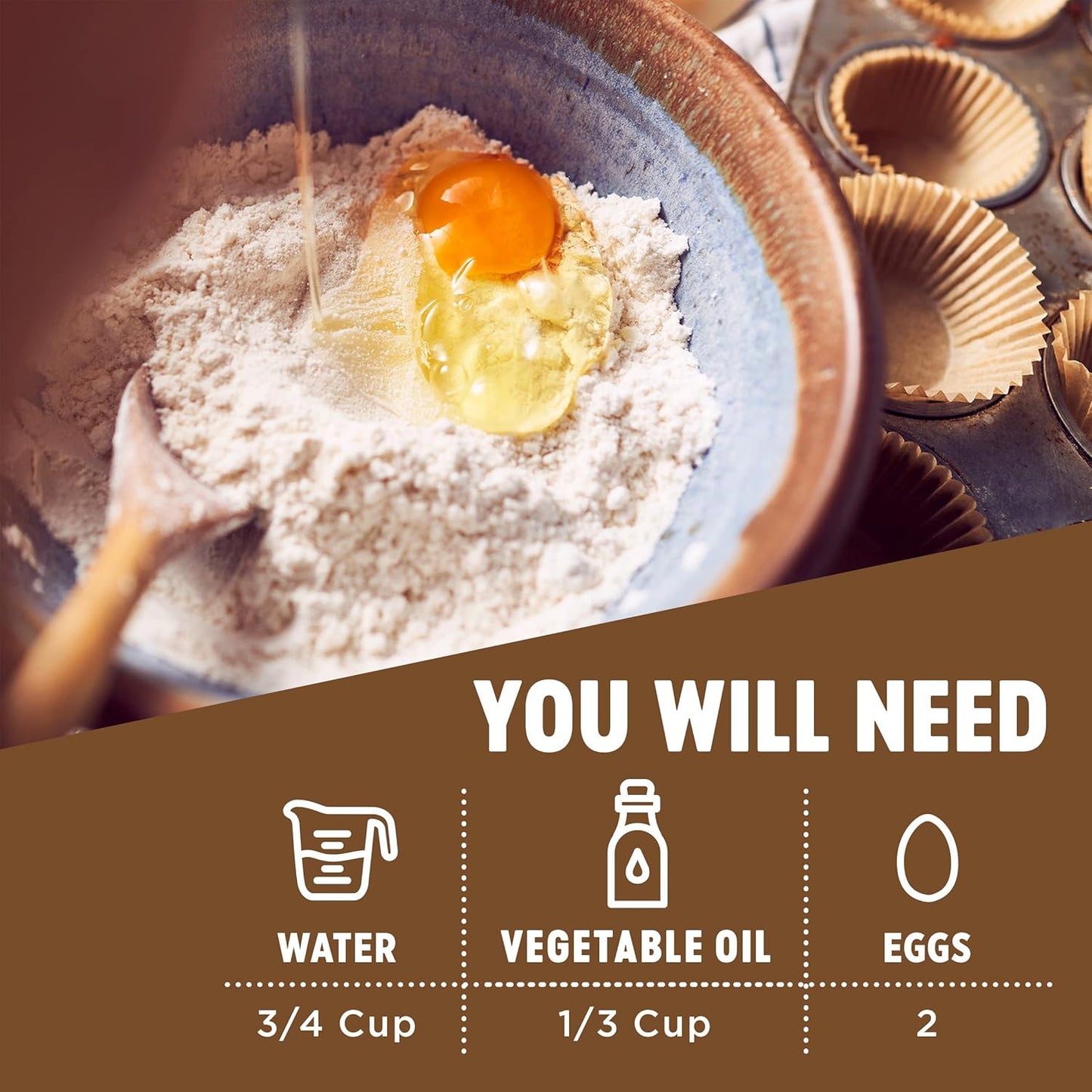 Krusteaz Muffin Mix, Double Chocolate Muffin Mix, Made with Real Chocolate Chips & No Artificial Flavors, Colors or Preservatives, 20 OZ Box (Pack of 6)