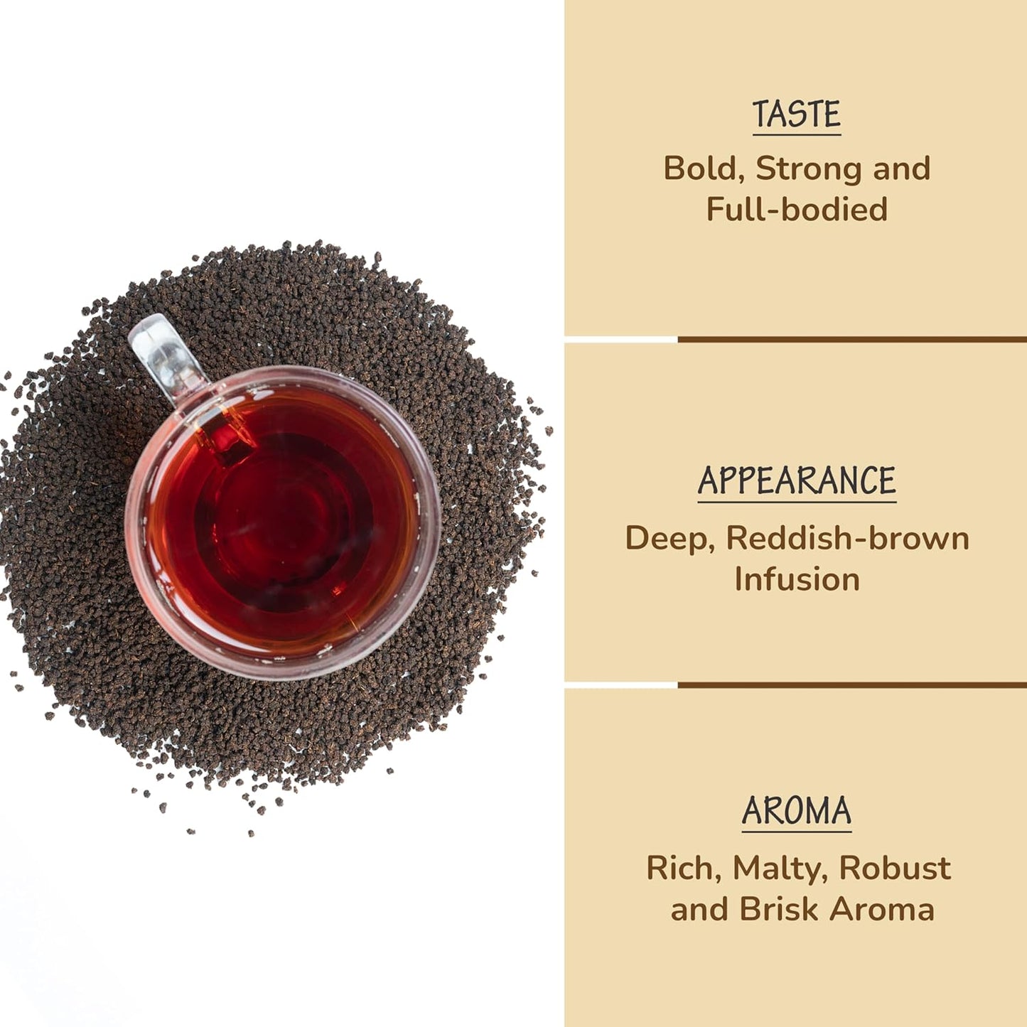 BREWIX, Premium CTC Assam Black Tea (125+ Cups, 8.82oz/250g) Strong and Full Bodied Loose Leaf Tea | For Kombucha, Indian Milk Tea, Iced Tea & English Breakfast Tea
