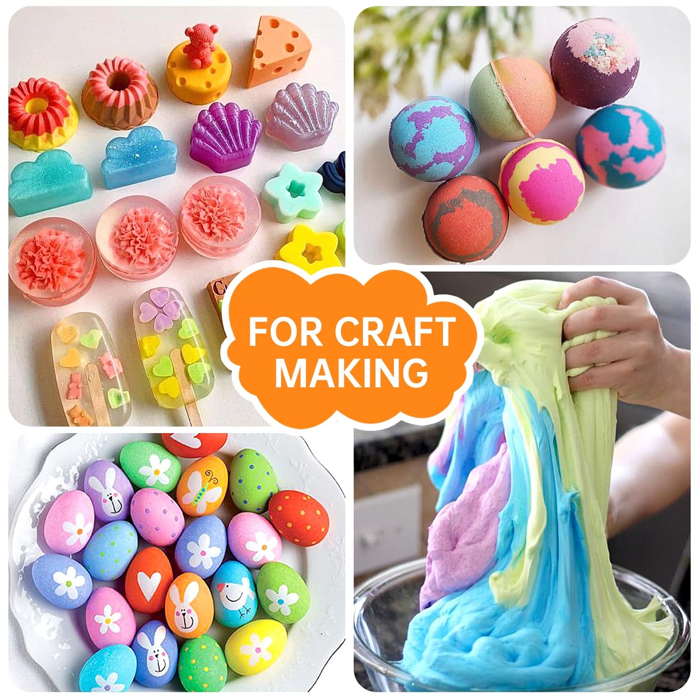 Food Coloring Liquid Food Dye Water Based Food Color 6 Colors x 10 ml Liquid Food Coloring Set for Baking Icing Cake Decorating Easter Egg - 2.1 Fl Oz