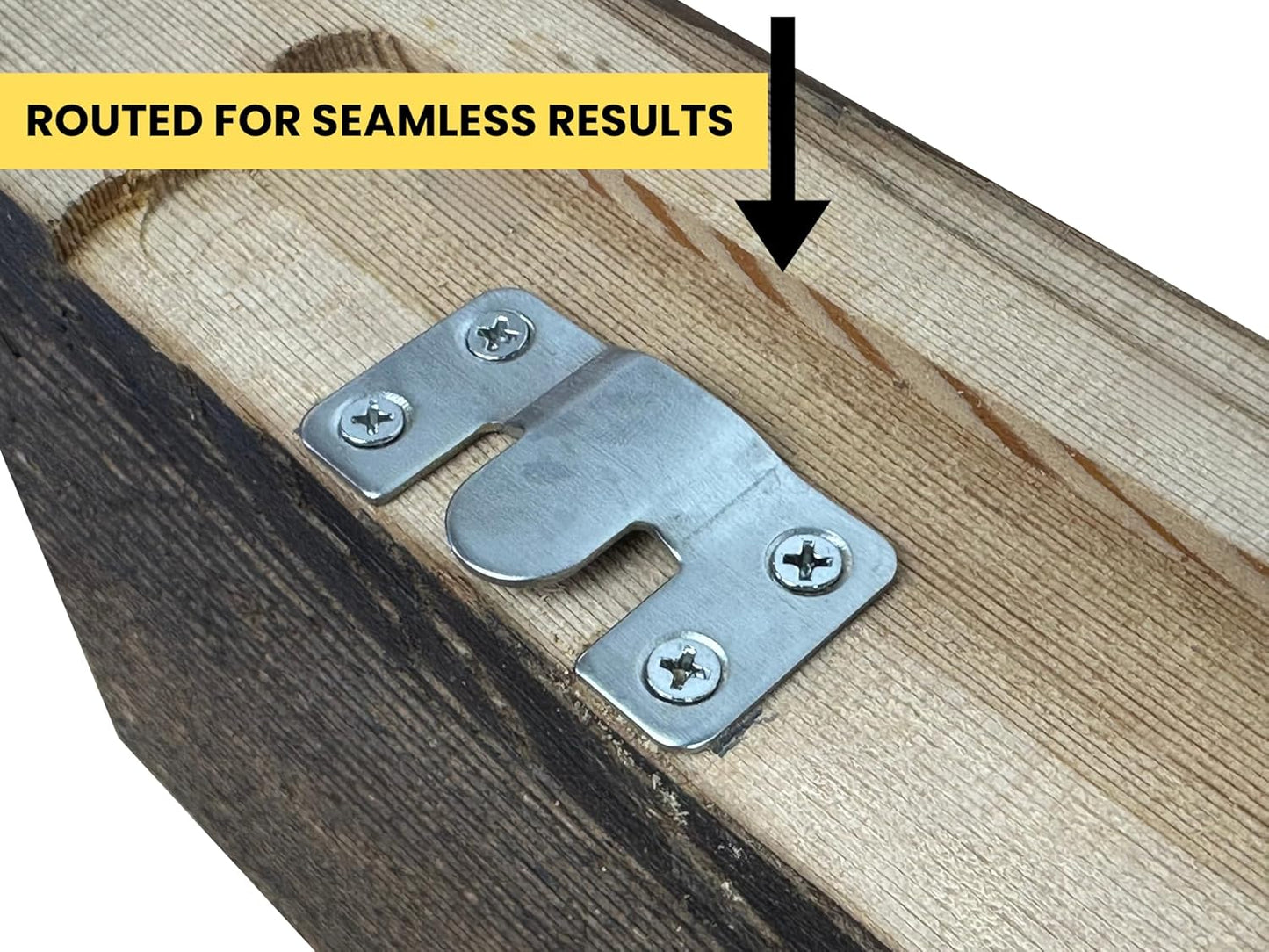 Modern Timber Craft Reclaimed Wood Floating Wall Shelf | Solid Rustic American Barnwood, Floating Shelf Brackets | 2.75" Thickness | 36" L x 10" D, Unfinished, Planed and Sanded, 3 Pack