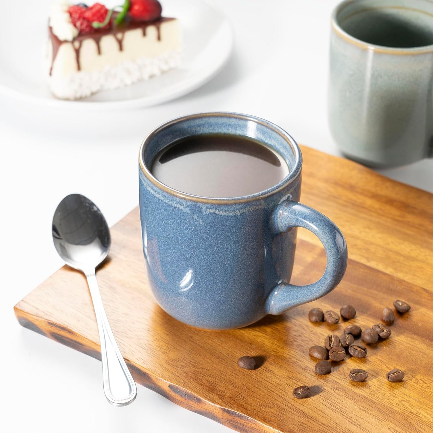 bestone Coffee Mugs Set of 6,12 oz Coffee Mugs, Ceramic Mugs with Handles,Cups Microwave & Dishwasher safe,Vibrant Colors