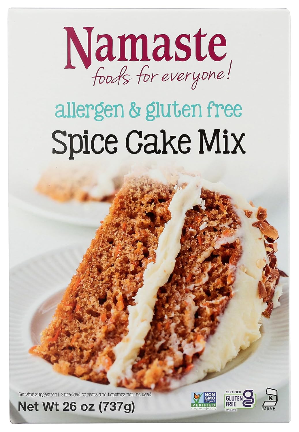 Namaste Foods, Gluten Free Spice Cake Mix, Allergen-Free,26 Oz (Pack of 6)