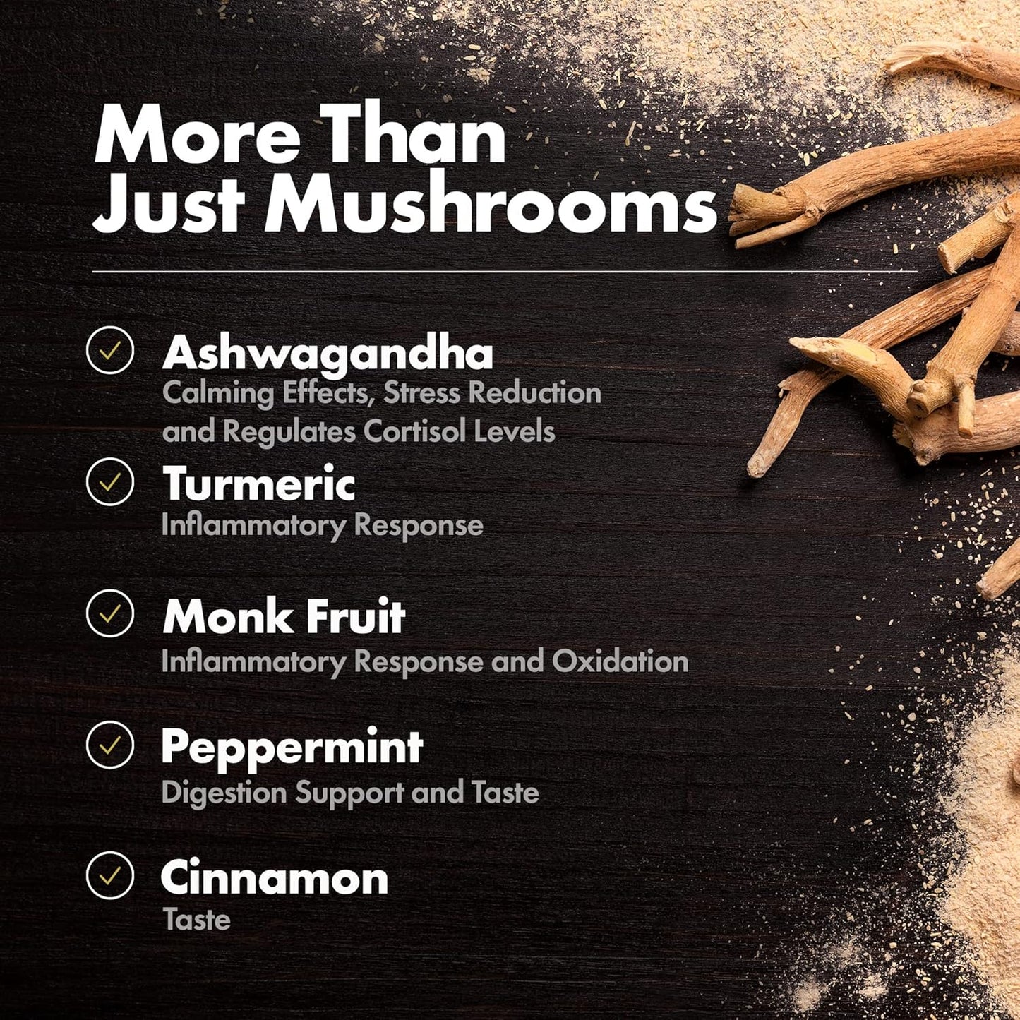 Monkey Brew Original - USDA Organic Mushroom Tea Drink - Non-Caffeinated Mushroom Coffee Alternative with Cacao Powder, Lion's Mane, Turkey Tail, Ashwagandha, Turmeric - Boosts Energy Focus & Immunity