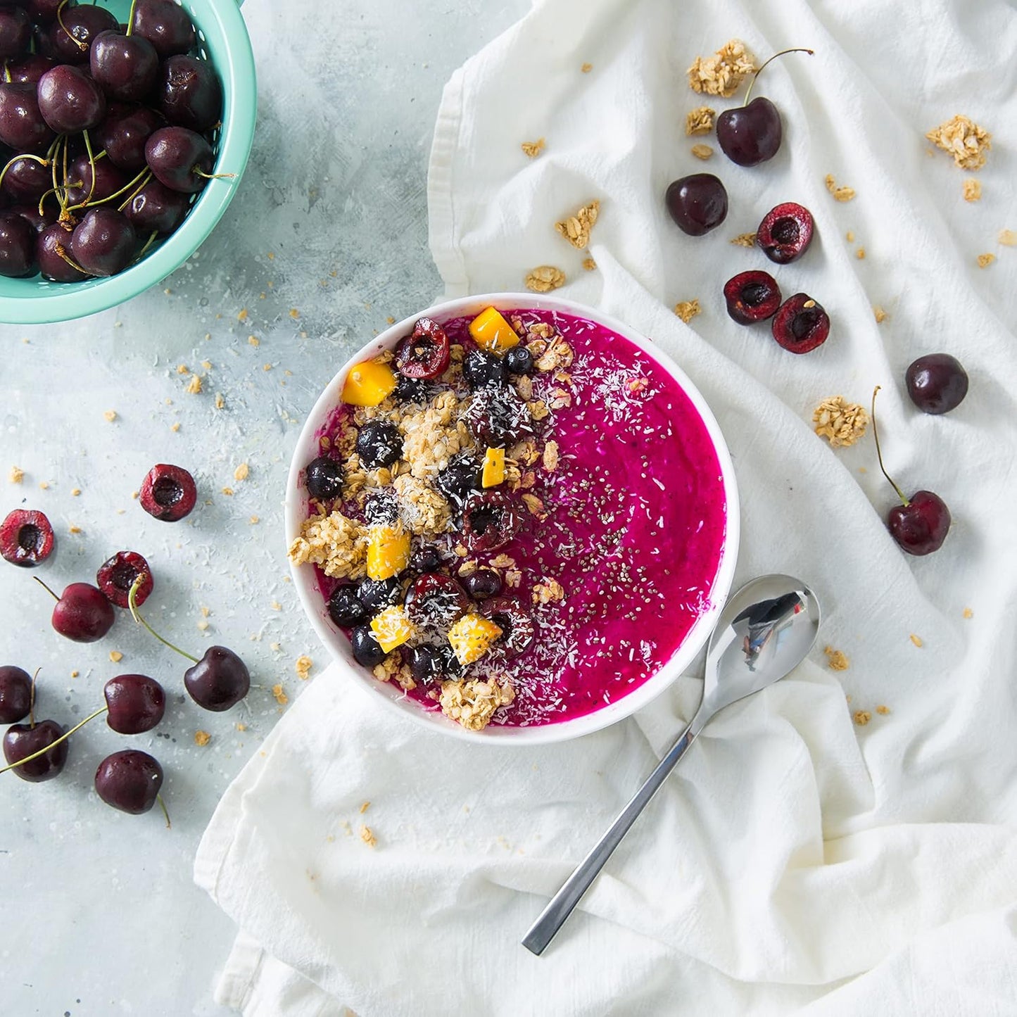 Ancient Roots Dragon Fruit Powder - Natural Food Coloring, Flavoring Powder, Baking Powder, Pitaya Powder for Smoothie, Filled with Antioxidants, 25 Servings (3.5 ounces)