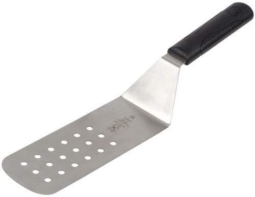 Mercer Culinary Millennia Perforated Turner/Spatula, 8-Inch x 3-Inch Blade, Black Handle