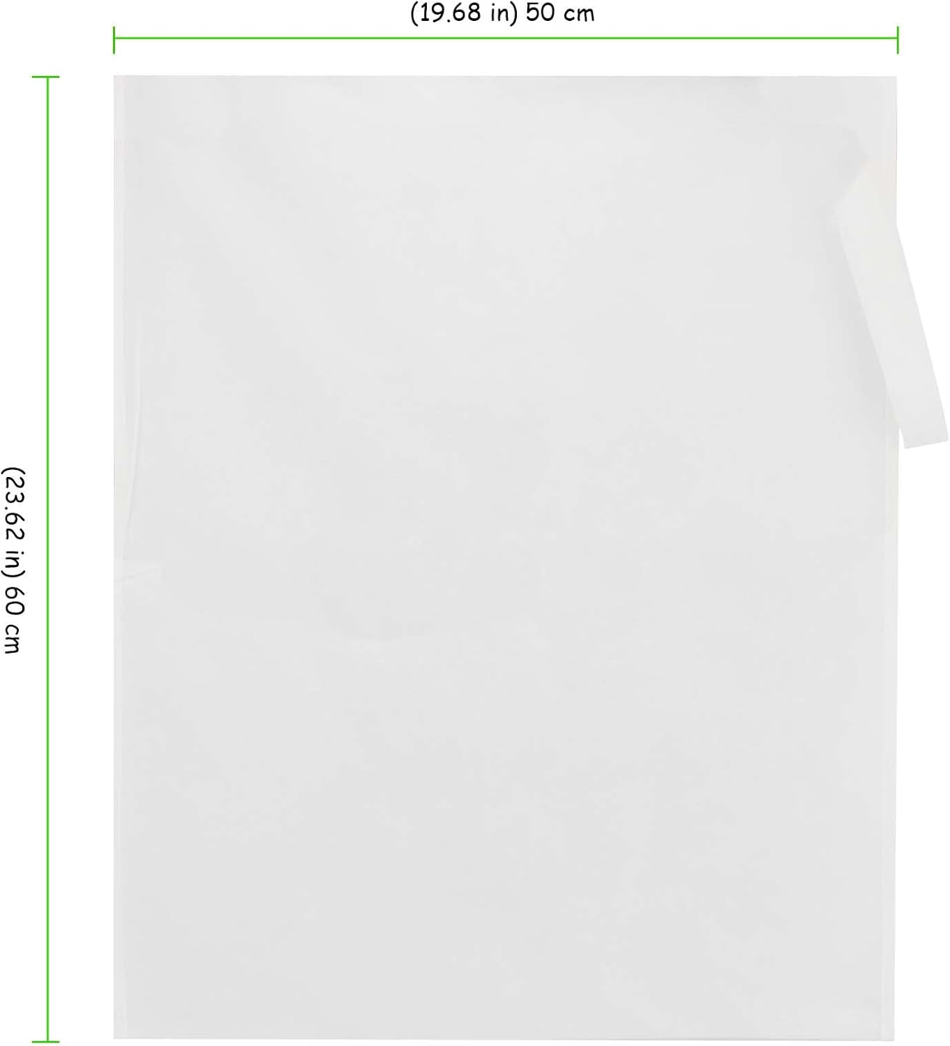 100 Pack 20 x 24 Inch Cold Brew Coffee Filters, Coffee Filter Bag Commercial Cold Brew Filters for Tea, Coffee and Spice, White