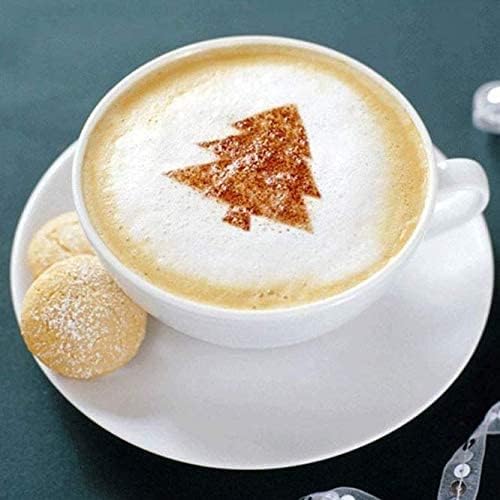 16 Pcs Foam Latte Art Stencils for Latte Cappuccino Coffee Decorating Tools