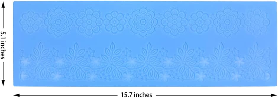 Embossing Lace Fondant Mold, Multi Circle Flowers Lace Mat Wedding, Silicone Molds for Cake Decorating Tool, Cake Lace Molds