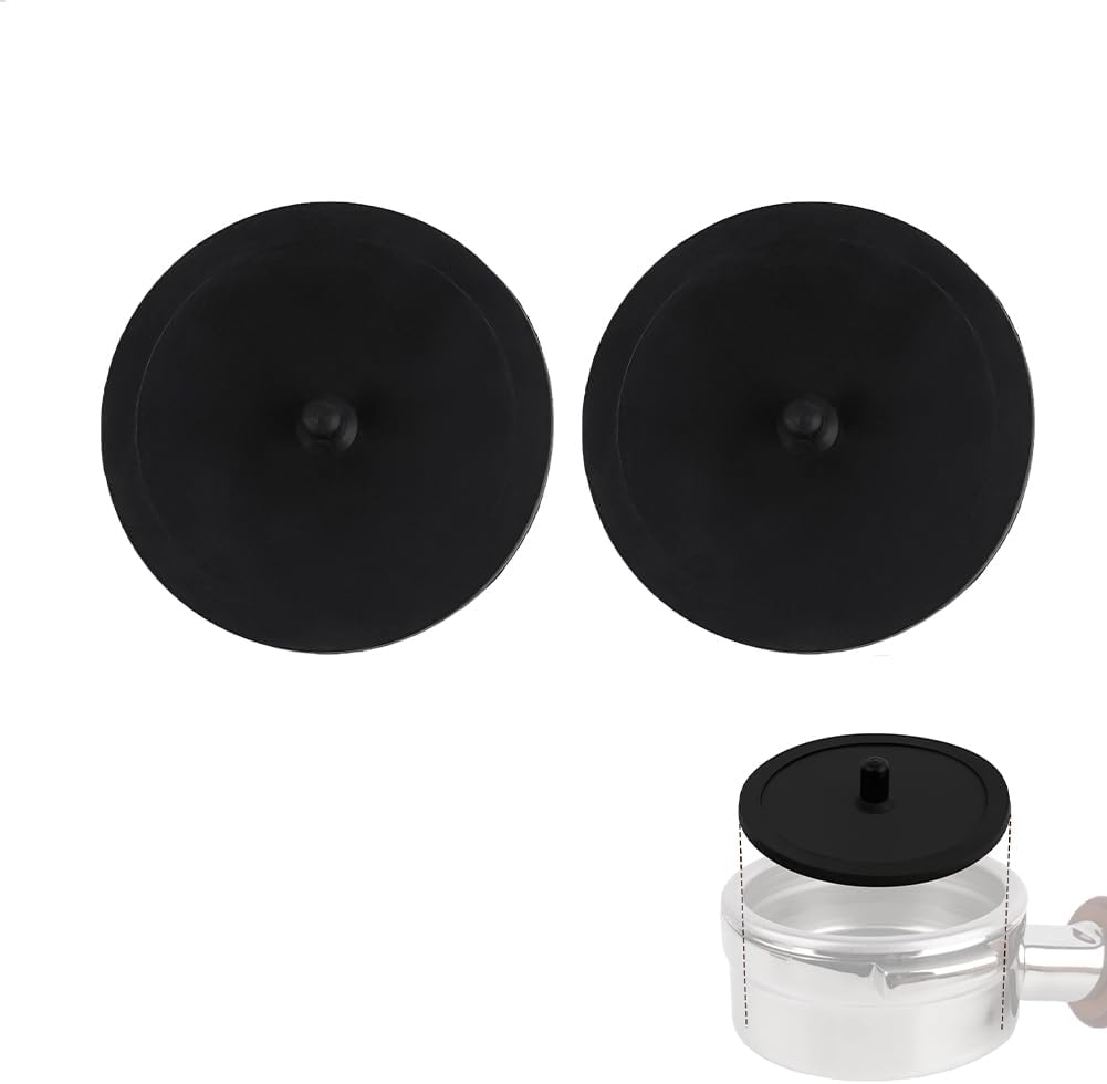 2pcs watchget Espresso Machine Silicone Backflush Disk Blind Insert Espresso Backflush Cleaning Disc Blind Filter for Espresso Machines, 58mm